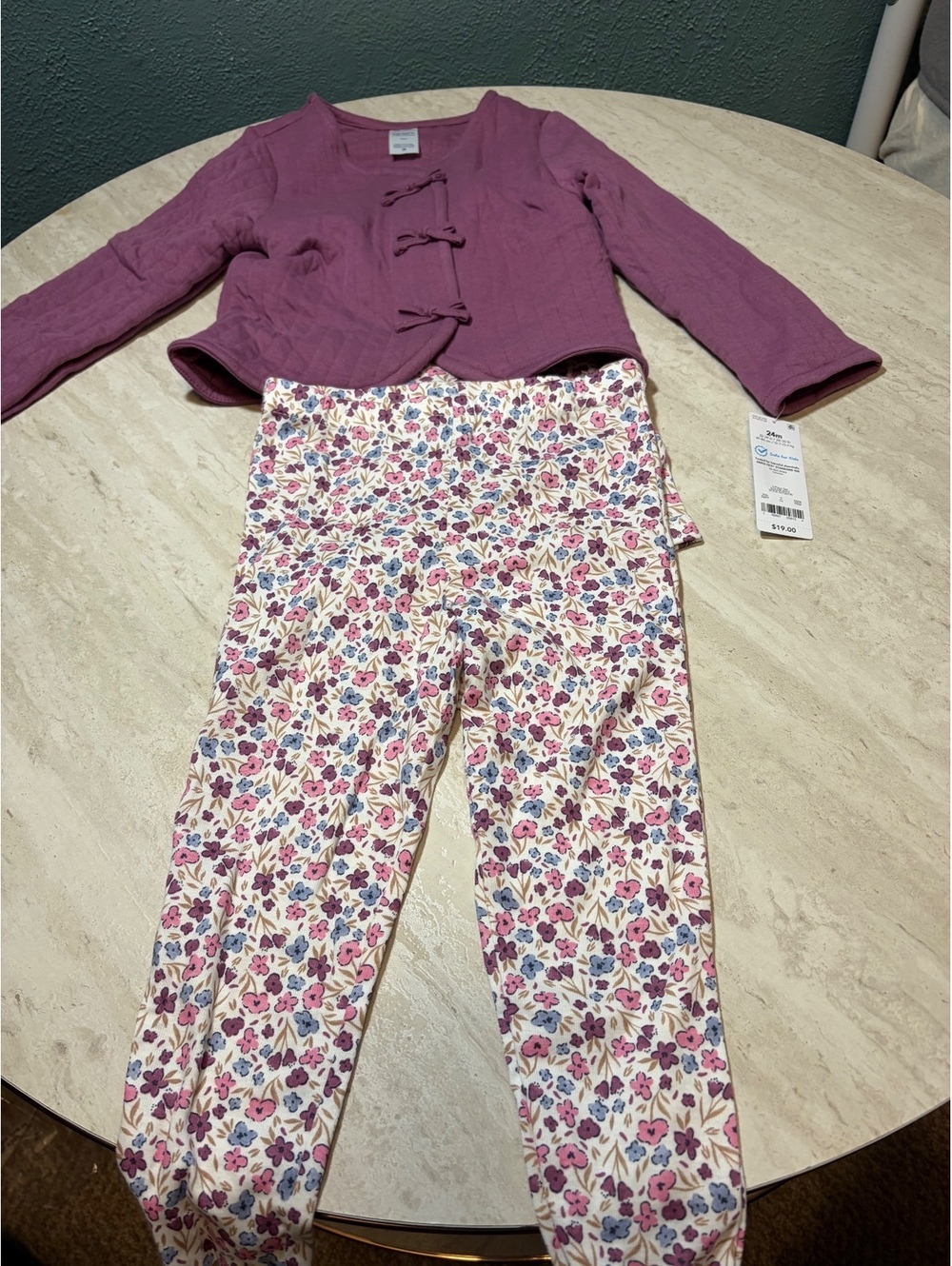 Size 24 Month Carters Baby Girls 3-Piece Floral Outfit Set - Size 24M